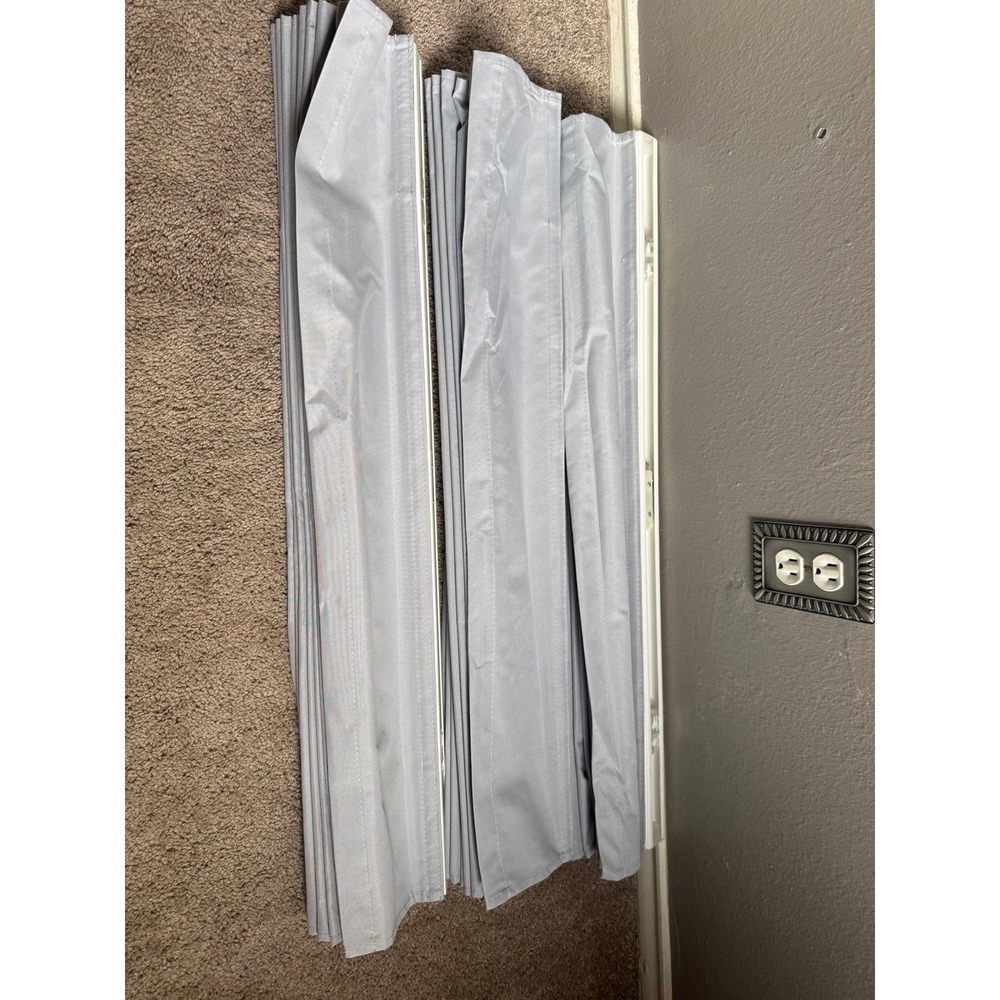 Set of 3 Gray Cordless Roman Shades Room Darkening 30.5 W x 72 L - Picture 3 of 5